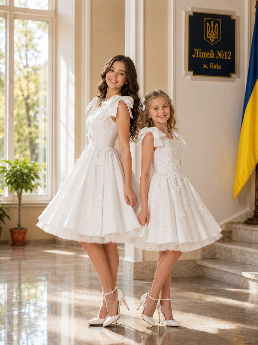 Сукня Royal Lace Academy — royal navy, мереживо, дитяча преміальна модель ручної роботи